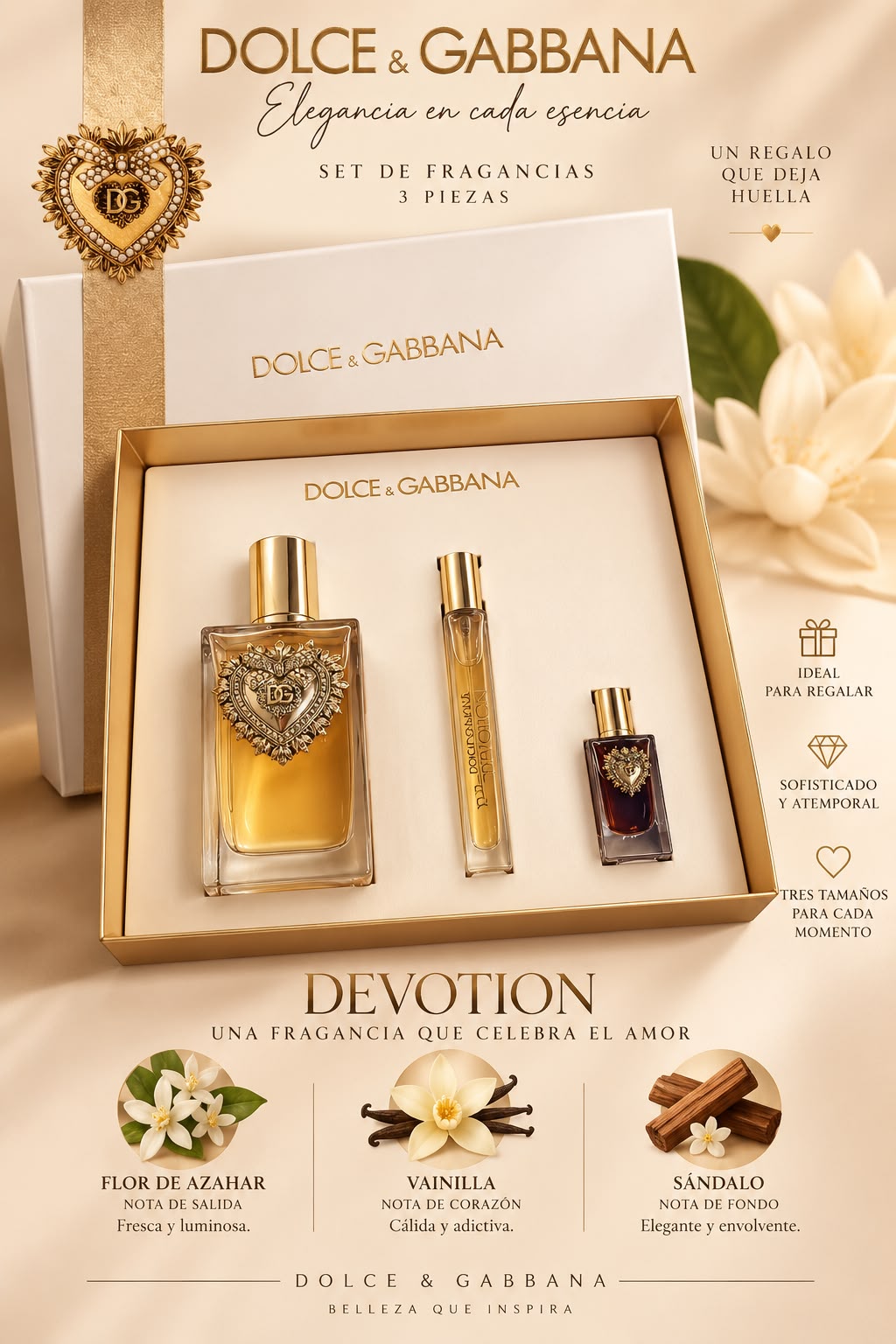 SET DOLCE Y GABBANA 3PCS